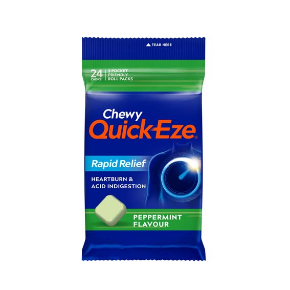QUICK-EZE Chewy Peppermint Multipack(24 chews)