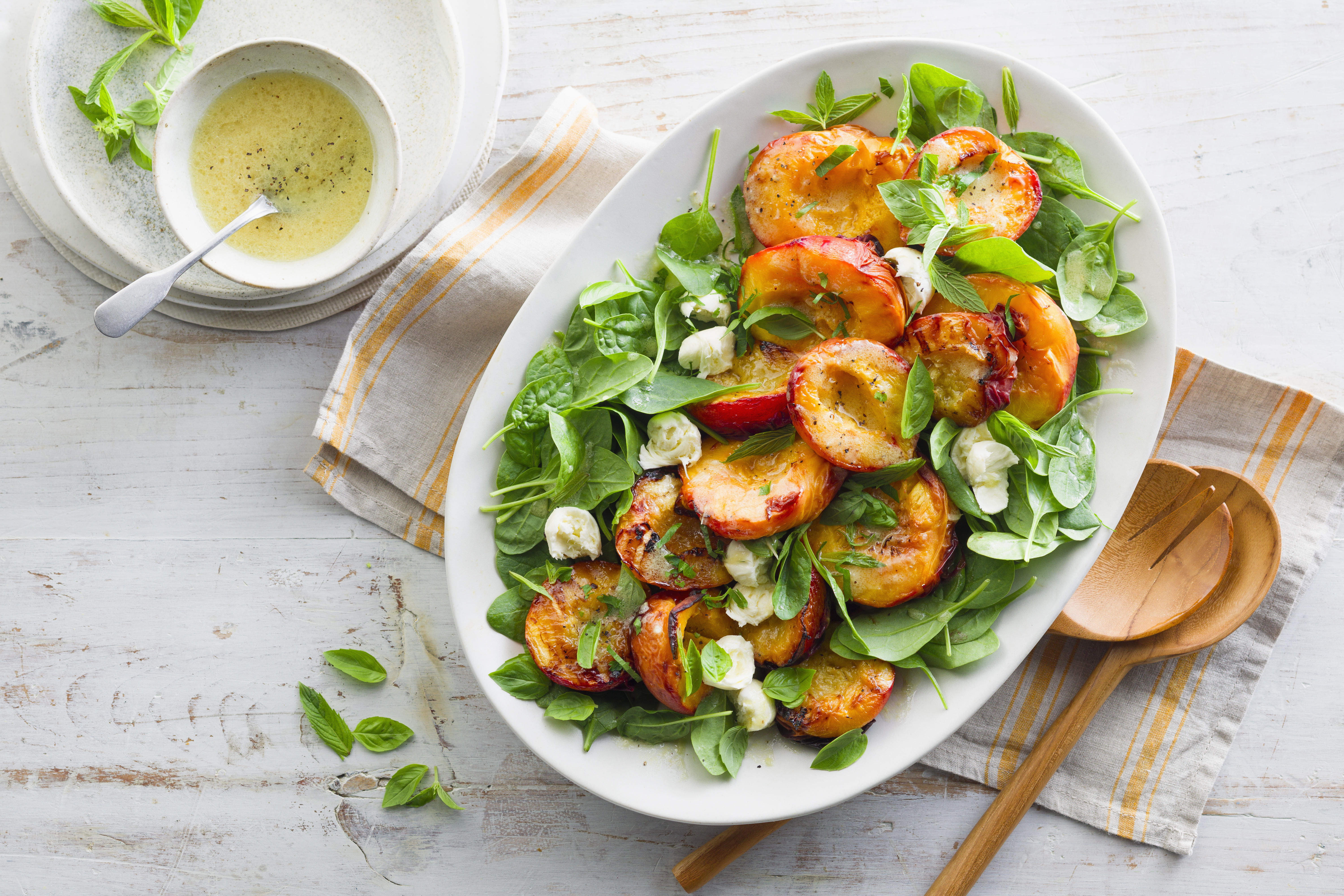 Grilled Peach Summer Salad