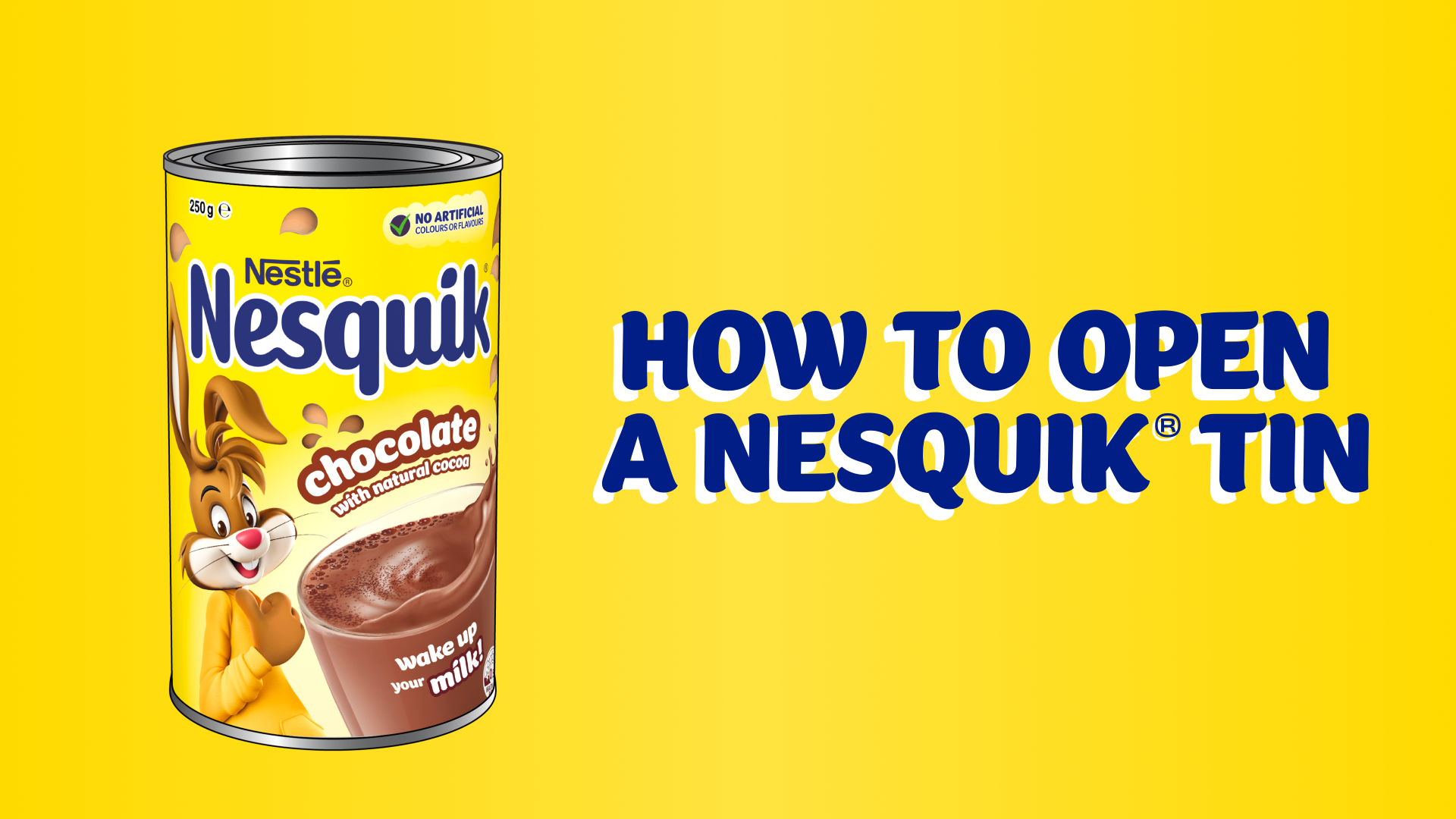 NESQUIK – Tin Opening Instructions 1