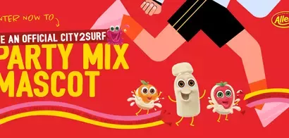 Party mix mascots City2Surf
