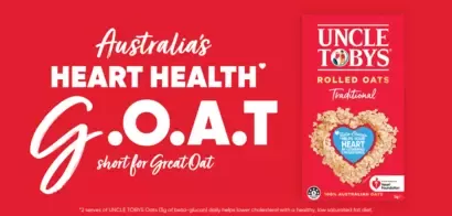UNCLE TOBYS partners with Heart Foundation and Breakfast Shirts to put heart health top of mind at breakfast for Gen Z