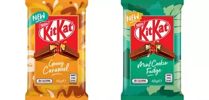 KitKat Gooey Caramel and KitKat Mint Cookie Fudge