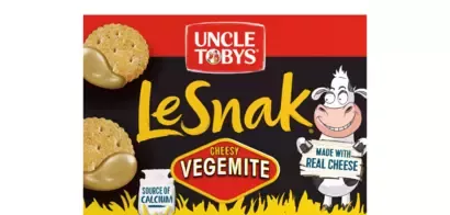 Uncle Tobys Le Snak Cheesy Vegemite