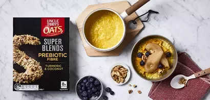 NEW UNCLE TOBYS Super Blends Prebiotic Fibre Turmeric & Coconut
