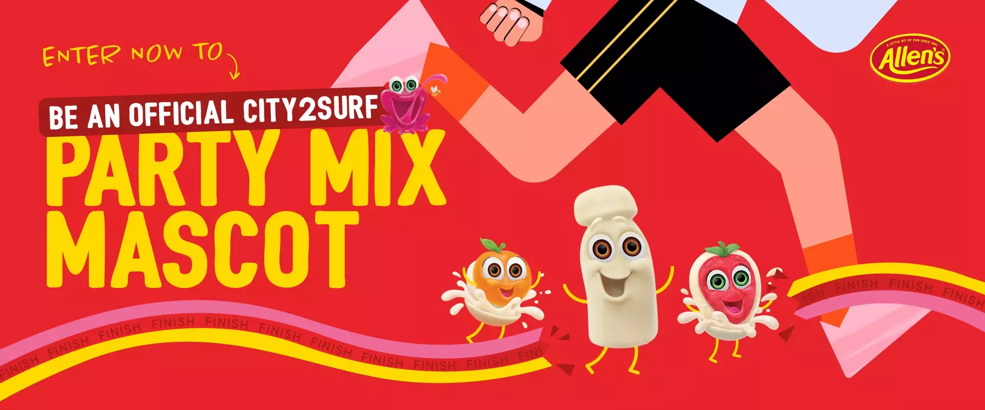 Party mix mascots City2Surf