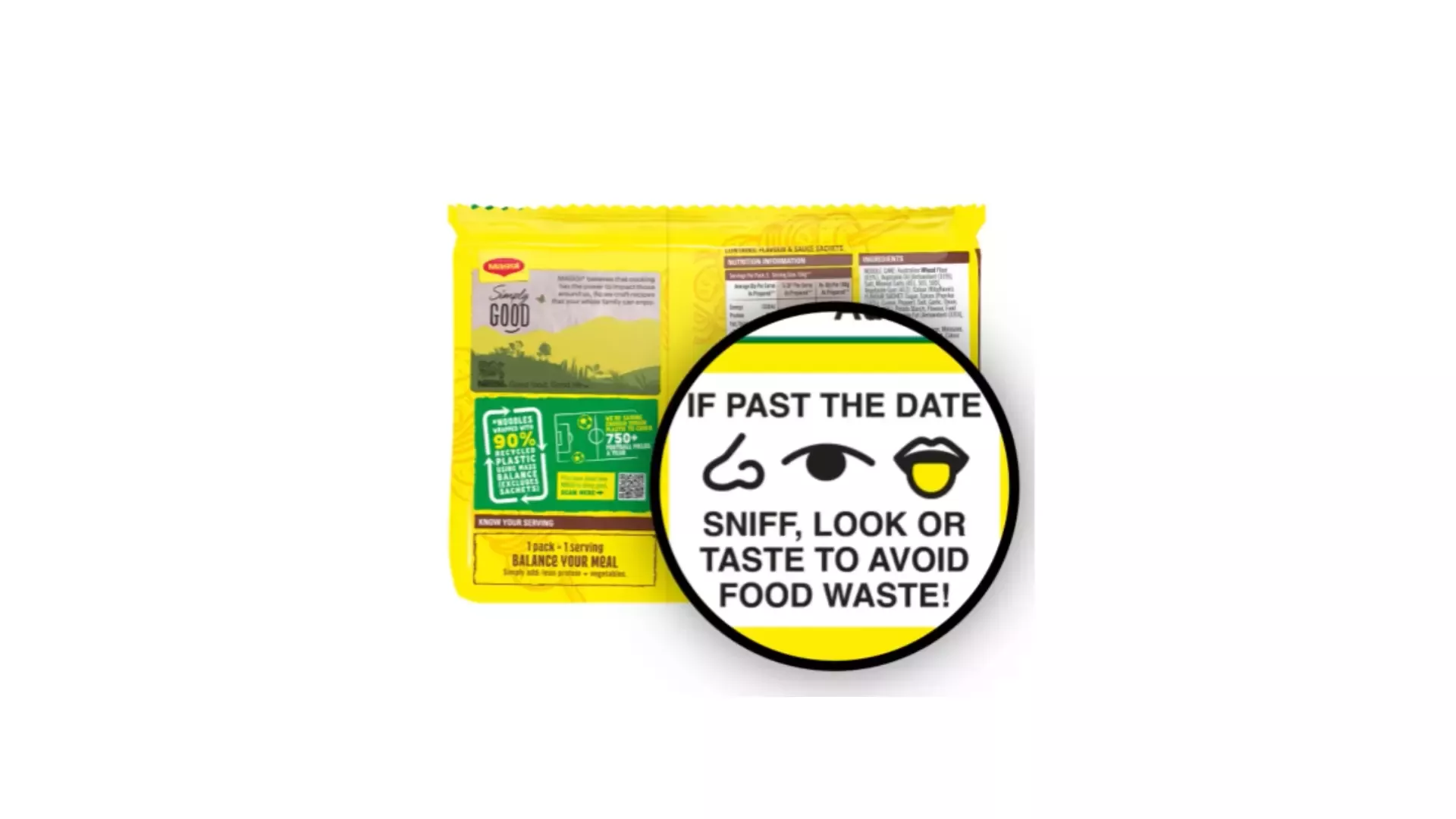 Sniff, Look, Taste On-Pack Logo