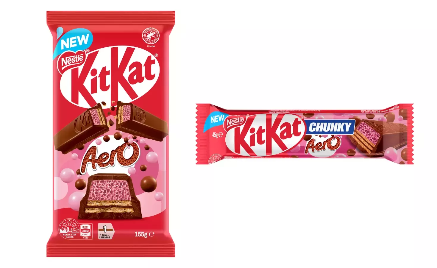 kitkat aero strawberry