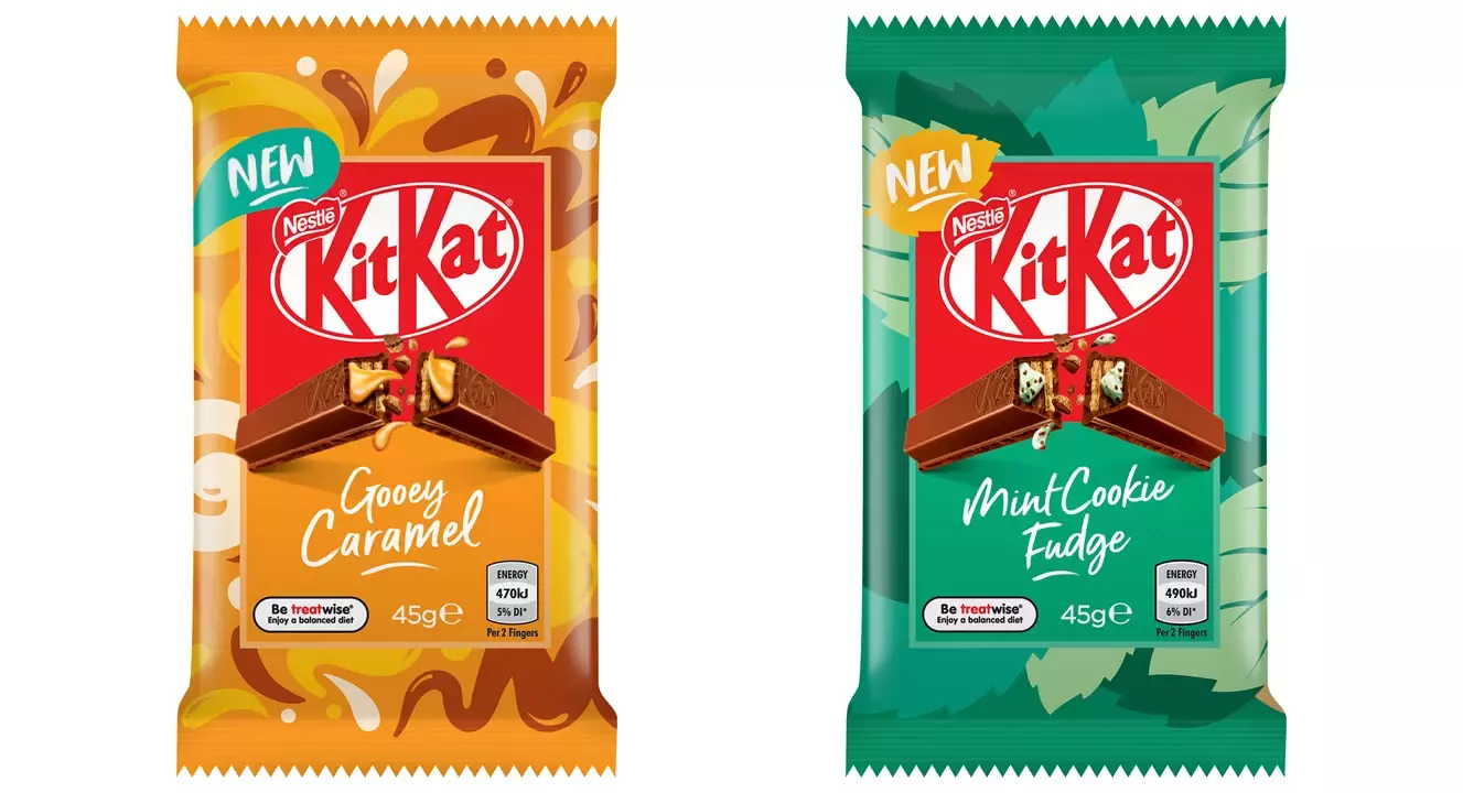 KitKat Gooey Caramel and KitKat Mint Cookie Fudge