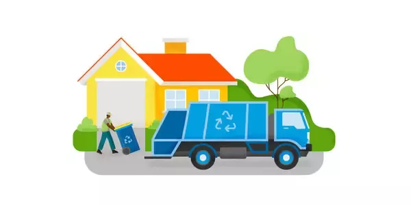 Recycling truck
