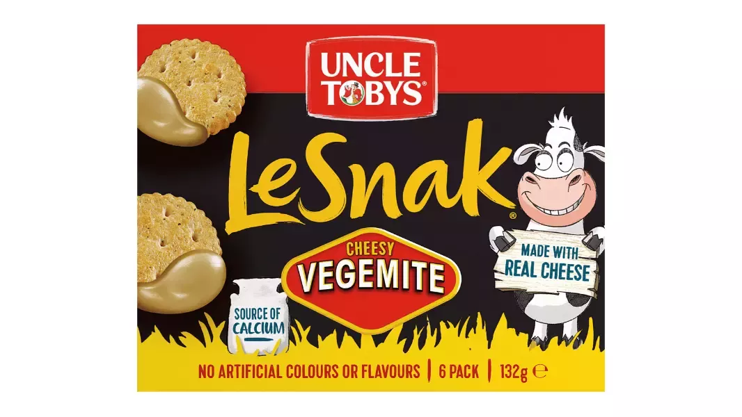 Uncle Tobys Le Snak Cheesy Vegemite