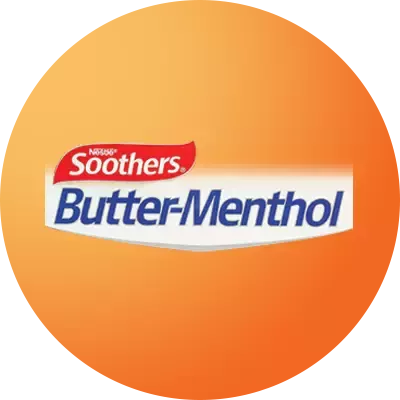 Butter menthol logo round